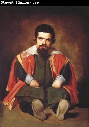 Diego Velazquez Portrait d'un nain assis a terre (don Sebastian de Morra) (df02)